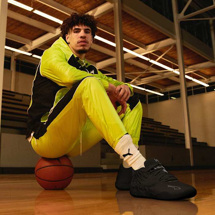 Charlotte Hornets point guard LaMelo Ball's signature sneaker Puma MB.01 is available in a new colorway soon. The 'Iridescent Dreams' is available on August 22, 2022.